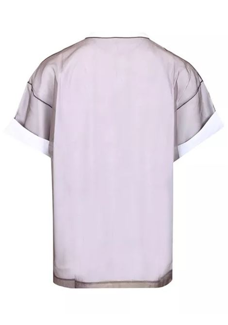 double laye t-shirt man white and burgundy DRIES VAN NOTEN | 251-021120-1603001